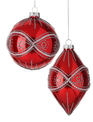Red Glass Jeweled Ornament