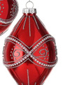Red Glass Jeweled Ornament