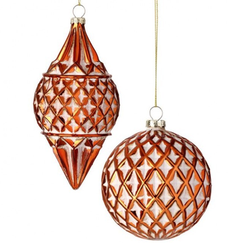 Glass Woven Ball Ornament (2-Styles)