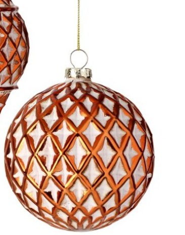 Glass Woven Ball Ornament