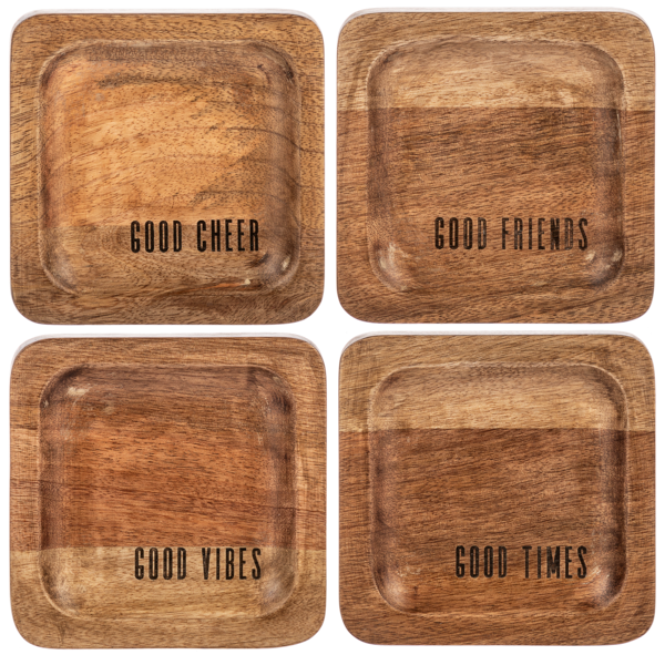Mini Wooden Etched Trinket Tray