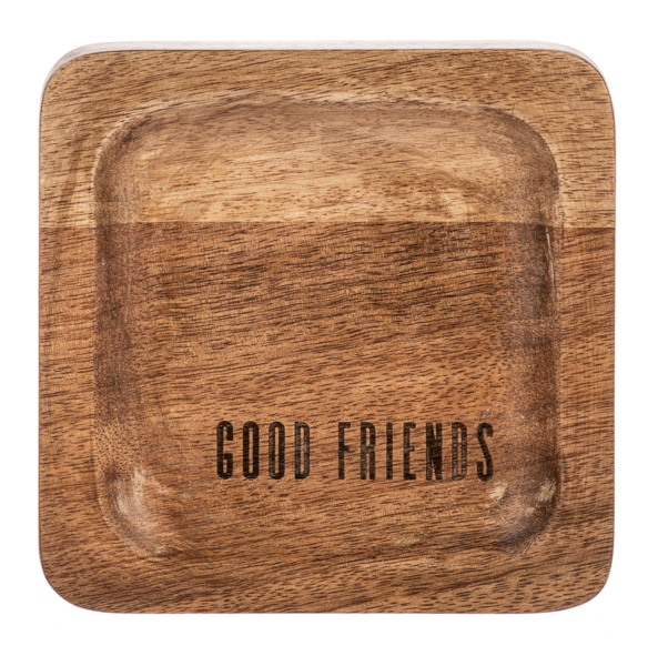 Mini Wooden Etched Trinket Tray