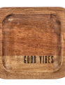 Mini Wooden Etched Trinket Tray