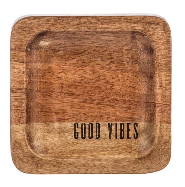 Mini Wooden Etched Trinket Tray