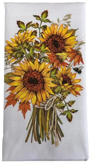 Fall Flour Sack Kitchen Towel (4-Styles)