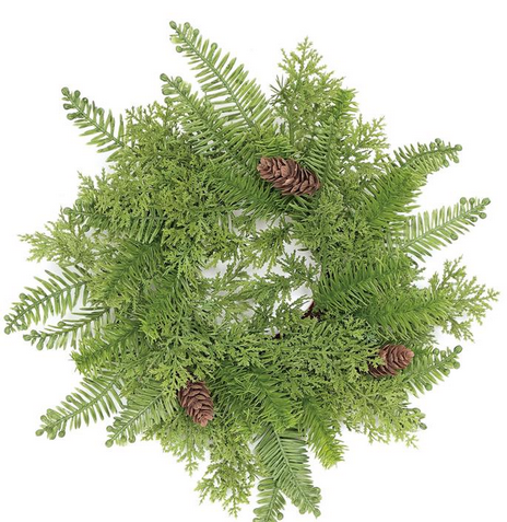 Mixed Cedar & Hemlock Candle Ring
