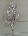 Champagne Beaded Pearl Leaf Spray