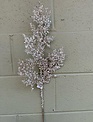 Champagne Beaded Pearl Leaf Spray