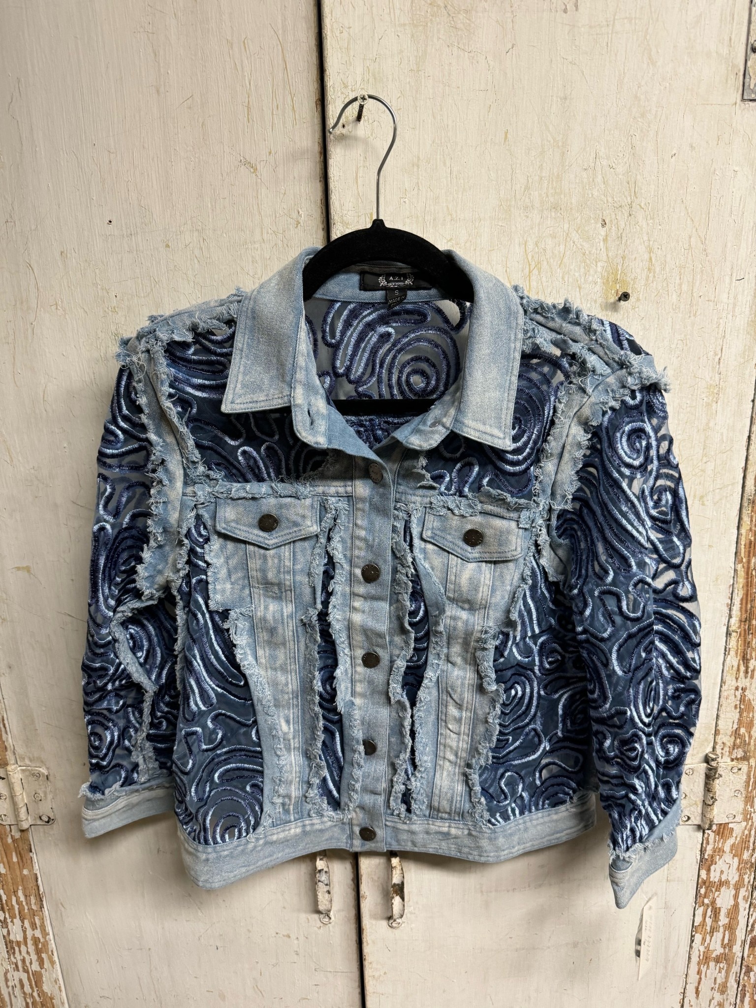 Raw Edge Kora Jean Jacket by: AZI