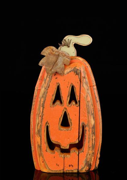 Hand Carved Happy Jack-o-Lantern (3-Sizes)
