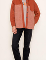 Staccato Rust Button Up Hoodie Jacket By: Staccato