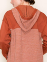 Staccato Rust Button Up Hoodie Jacket By: Staccato