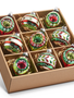 Set of 9 Vintage Glass Ornaments