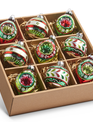 Set of 9 Vintage Glass Ornaments