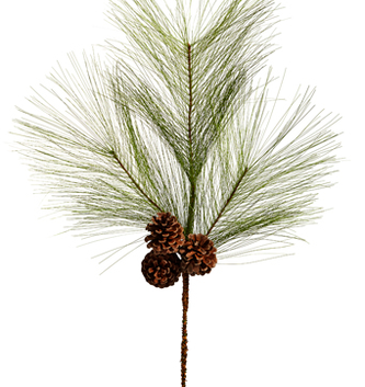 31" Long Needle Pinecone Spray