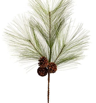 31" Long Needle Pinecone Spray