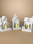 Battery Operated White Cottage Village (3-Styles)