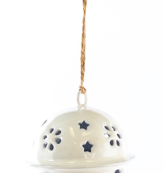 Small Enamel Bell Ornament (3-Colors)