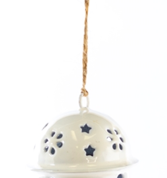 Small Enamel Bell Ornament (3-Colors)