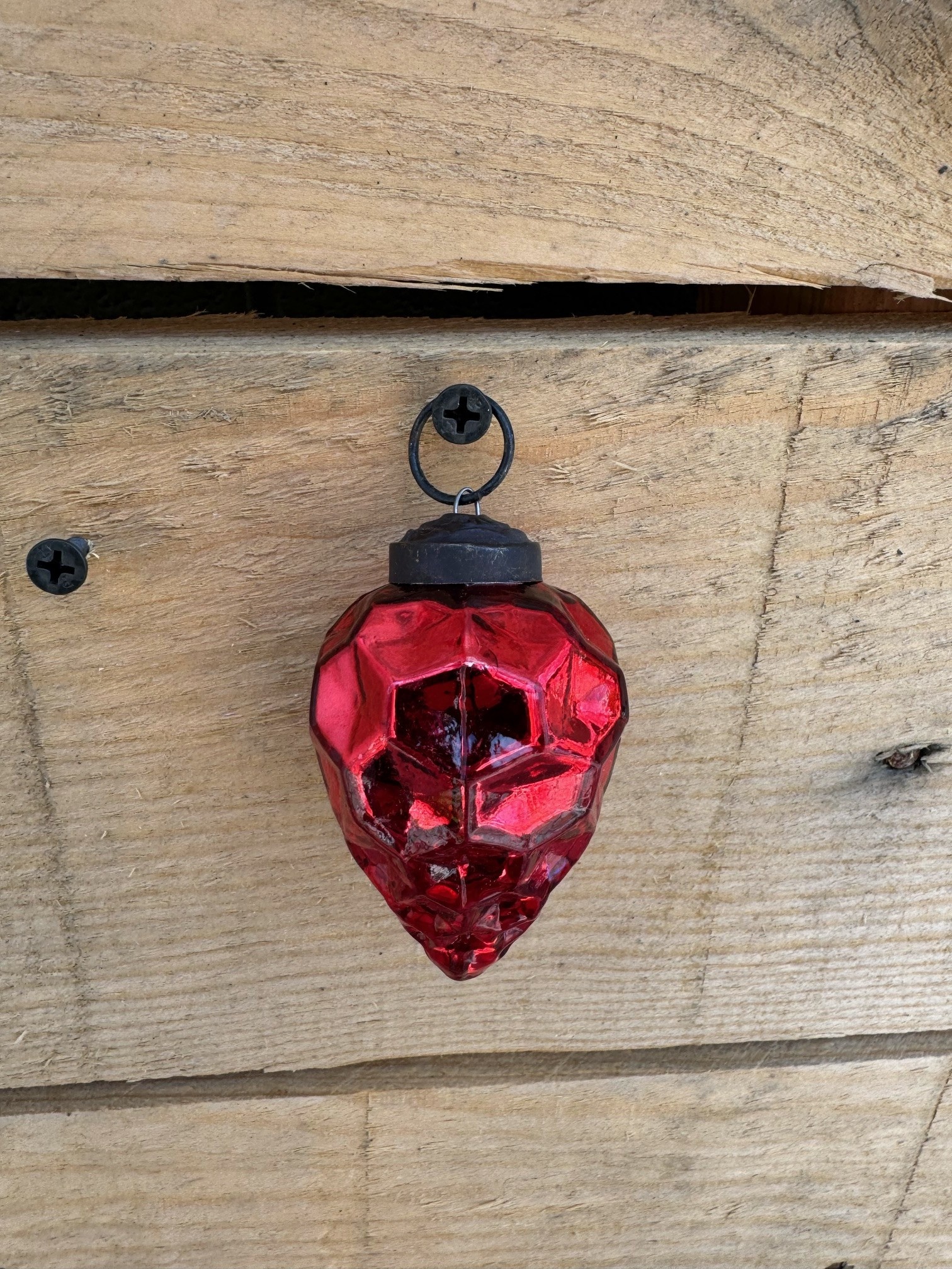 Mini Mercury Glass Textured Ornament (2-Colors)
