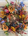 Custom Harvest Bounty Wreath