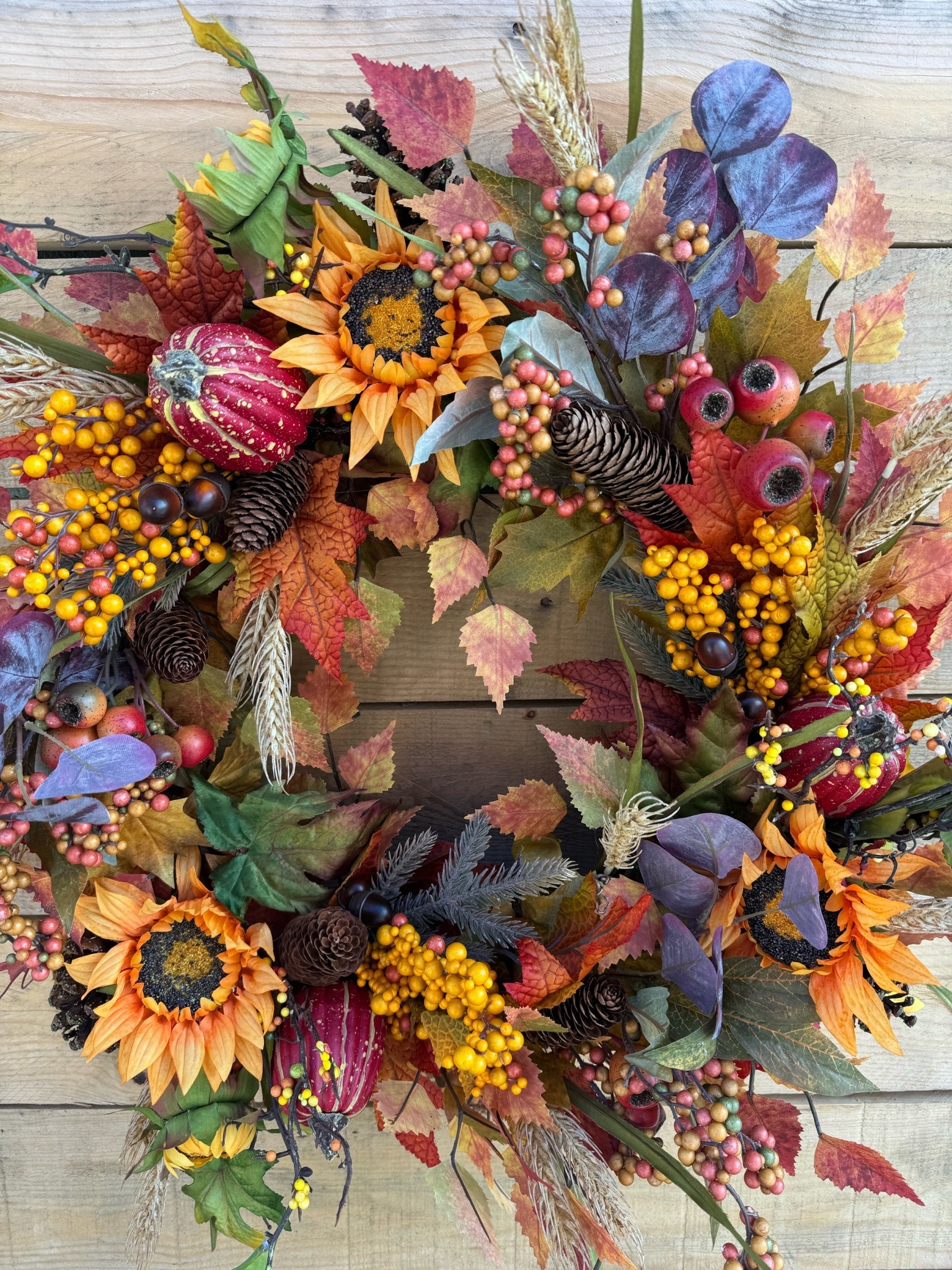 Custom Harvest Bounty Wreath