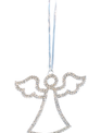 Rhinestone Beaded Angel Ornament