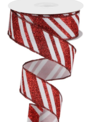1.5" x 10 YDS Peppermint Stripe Ribbon