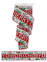 2.5" x 10 YDS Merry Christmas Berry Ribbon