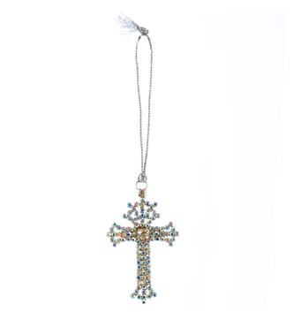 Iridescent Cross Ornament