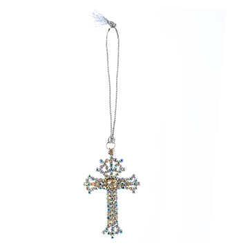 Iridescent Cross Ornament