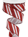 1.5" x 10 YDS Peppermint Stripe Ribbon