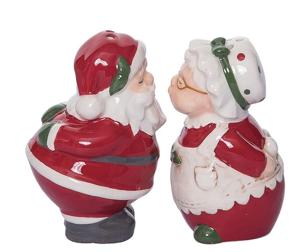 Kissing Kringles Salt & Pepper Set Christmas Decor The Last Straw