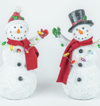 Vintage Light Bulb Snowman (2-Styles)
