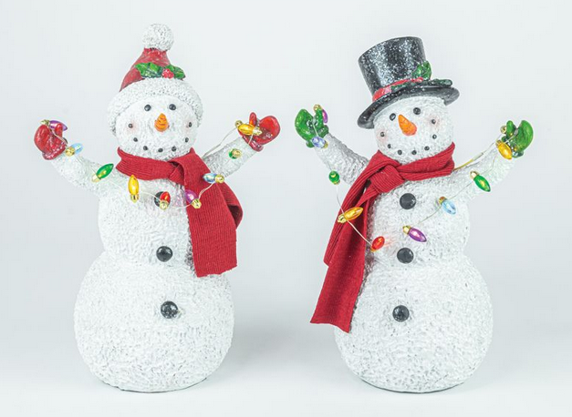 Vintage Light Bulb Snowman (2-Styles)