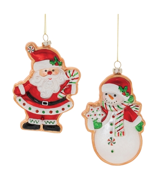 Glass Gingerbread Ornament Cookie (2-Styles)