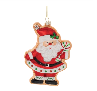 Glass Gingerbread Ornament Cookie