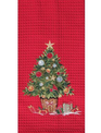 Embroidered Christmas Tree Towel
