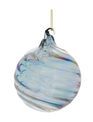 Iridescent Blue Glass Ornament