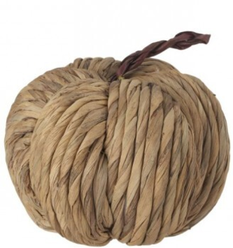 8.5" Large Rattan Weave Pumpkin