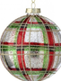Mercury Glass Plaid Ornament (3-Styles)