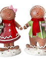 Set of 2 Large Gingerbread Couple