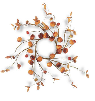 Mini Pumpkin Twig Candle Ring