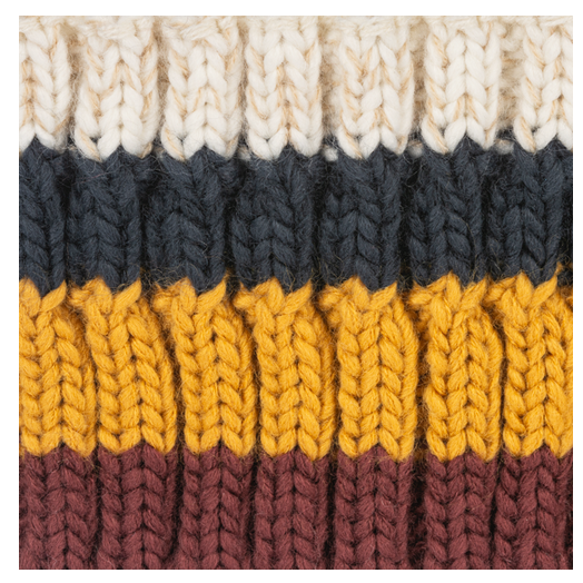 Simply Noelle Bold Stripe Fringed Scarf