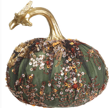 Harvest Sequin Pumpkin (2-Sizes)
