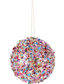 Multi Color Sequin Ball Ornament