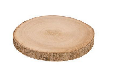 Round Paulowina Wood Slice (3-Sizes)