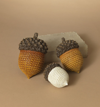 Set of 3 Harvest Acorns