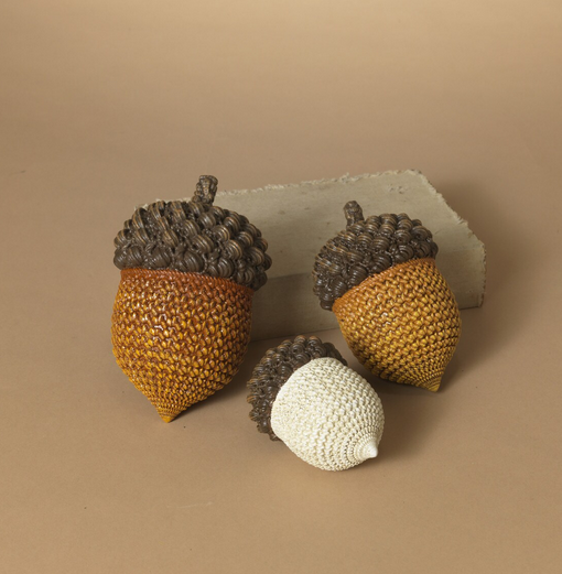 Set of 3 Harvest Acorns
