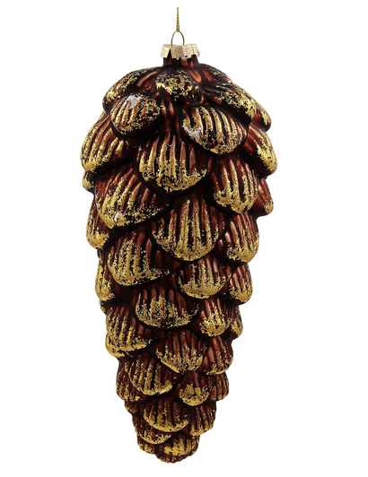 Large Glass Pinecone Ornament